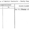 Status of Exhibit Contracts - Weekly Reports