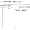 Stefel, Arthur (Mrs. Adelaide)