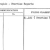 Stenographic - Overtime Reports