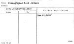 Stenographic Pool - Orders