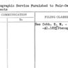Stenographic Service Furnished to Fair-Owned Projects
