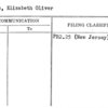 Stevens, Elizabeth Oliver