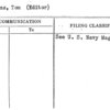 Stevens, Tom (Editor)