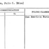 Stimson, Julia C. (Miss)