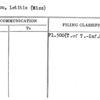 Stimson, Letitia (Miss)