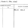 Stone, Claude U. (Mrs. Alma)