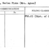 Stone, Harlan Fiske (Mrs. Agnes)