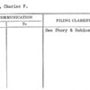 Story, Charles F.