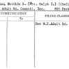 Straus, Matilda D. (Mrs. Ralph I.) (Chairman)