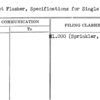 Street Flusher, Specifications for Single Unit