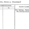 Streeter, Wilson A. (President)