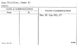 Strickler, Homer E.