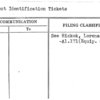 Student Identification Tickets