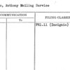Stumpo, Anthony Mailing Service