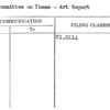 Sub Committee on Theme - Art Report