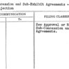 Sub-Concession and Sub-Exhibit Agreements - Approval or Rejection