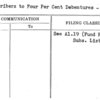 Subscribers to Four Per Cent Debentures - Lists