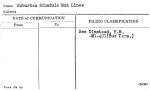 Suburban Schedule Bus Lines