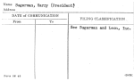 Sugerman, Harry (President)