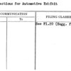 Suggestions for Automotive Exhibit