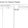 Suggestions for Fashion Program