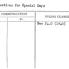 Suggestions for Special Days