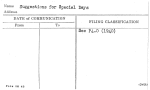 Suggestions for Special Days