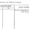 Suggestions for Textile Program