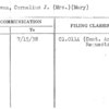 Sullivan, Cornelius J. (Mrs.) (Mary)