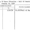 Summary Of Space Situation - Hall Of Fashion As Of January 19, 1939