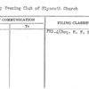 Sunday Evening Club of Plymouth Church