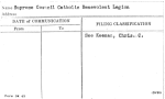 Supreme Council Catholic Benevolent Legion
