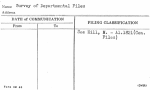 Survey of Departmental Files