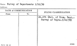 Survey of Departments 5/22/39