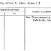 Sutcliffe, Arthur T. (Mrs. Alice C.)