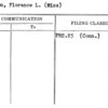 Sutton, Florance L. (Miss)