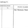 Svert, Anthony F.