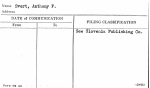 Svert, Anthony F.