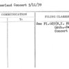 Switzerland Concert 5/11/39