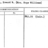 Sykes, Howard W. (Mrs. Hope Williams)