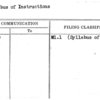 Syllabus of Instructions