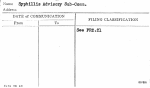 Syphillis Advisory Sub-Comm.