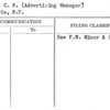 Taft, C.B. (Advertising Manager)