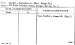 Talbot, Cornelia D. (Mrs. James M.)
