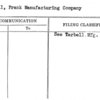 Tarbell, Frank Manufacturing Company