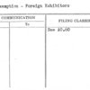 Tax Exemption - Foreign Exhibitors