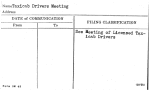 Taxicab Drivers Meeting