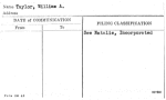Taylor, William A.