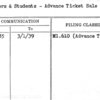 Teachers & Students - Advance Ticket Sale
