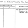 Teachers' and Students' World's Fair Time Schedule